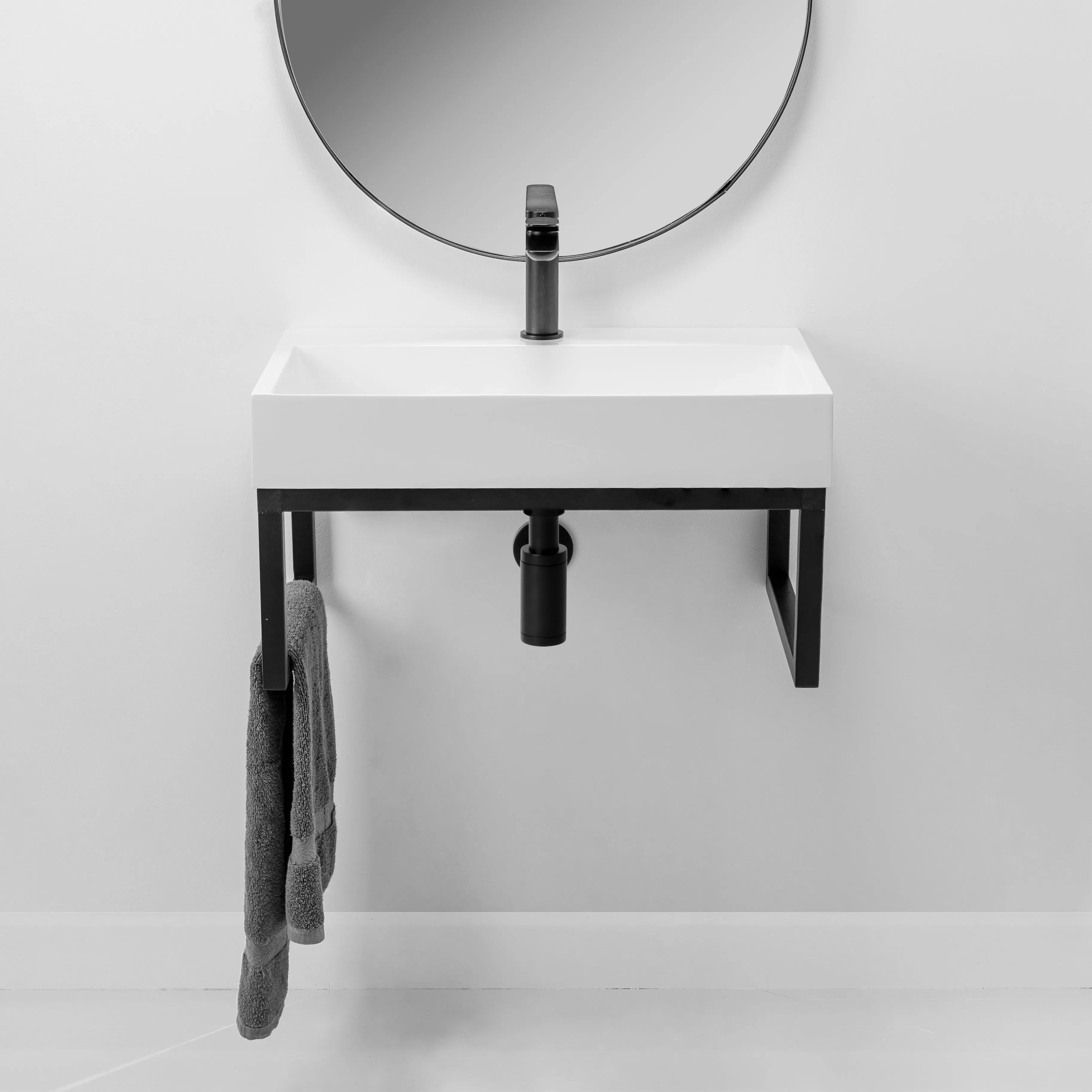 Konglomerátové umývadlo na dosku REA GOYA 50 cm - konzola  4