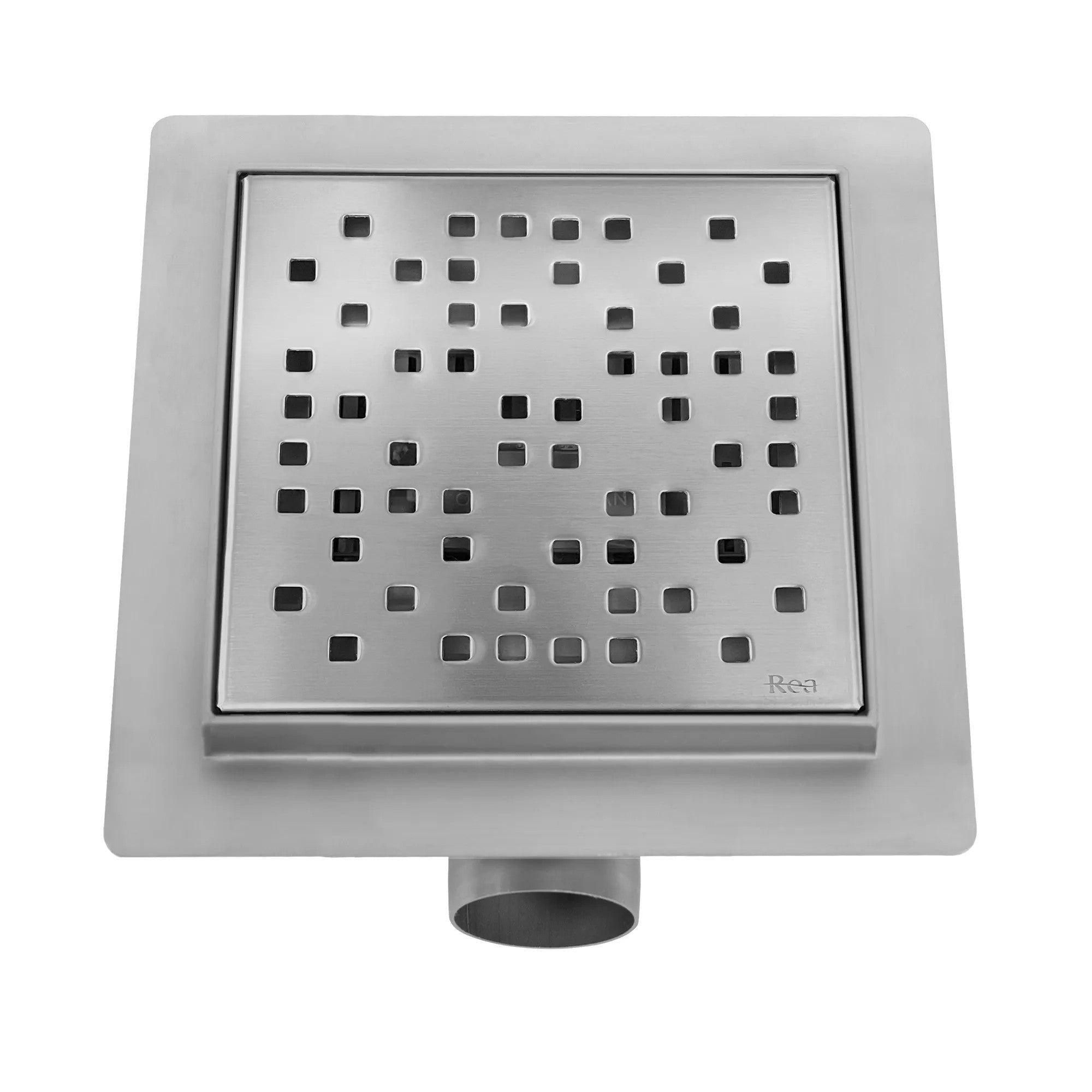 Odtokový žľab REA DOTS 150x150 Nickel Brush  4