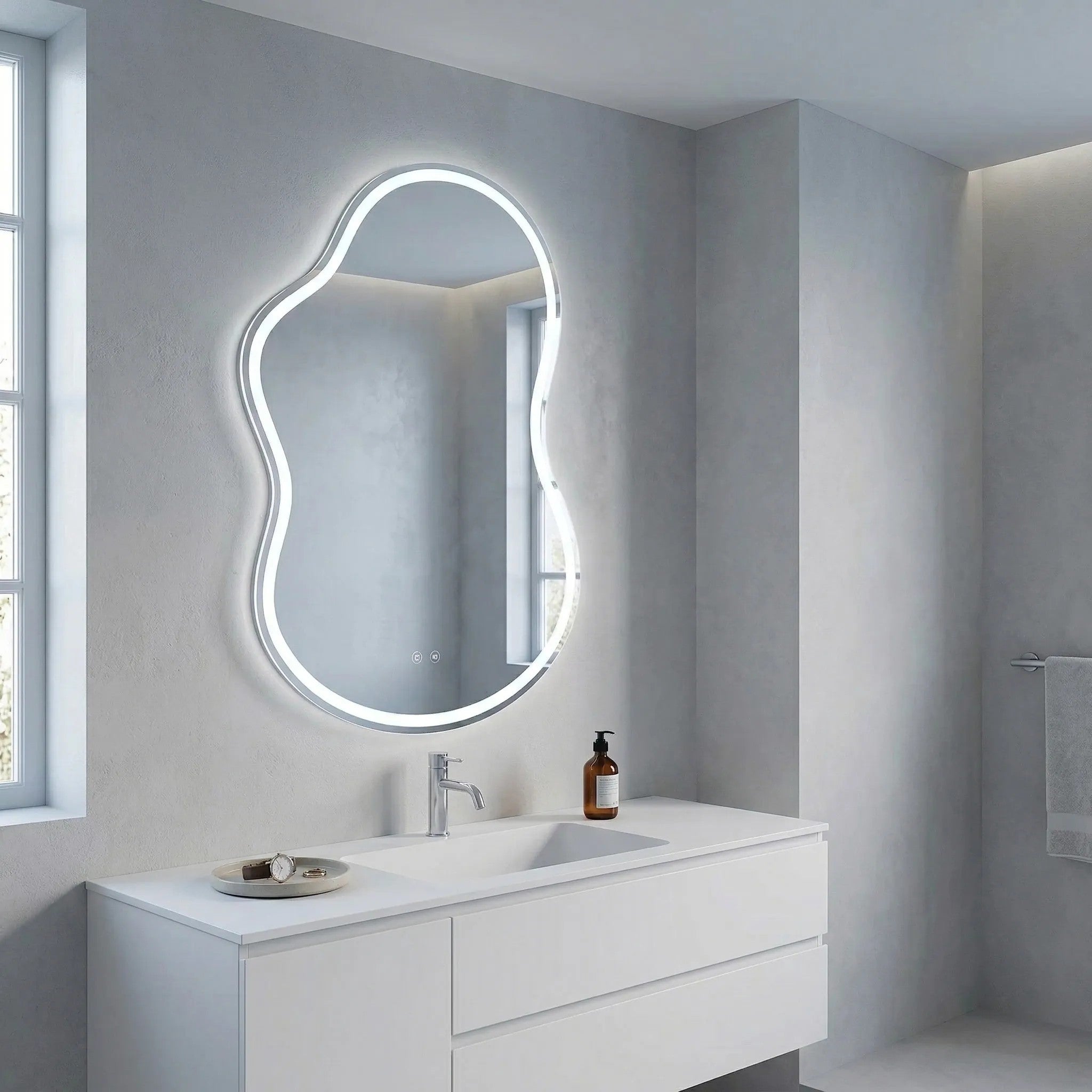 Zrkadlo LED UNO 80x55 cm  4