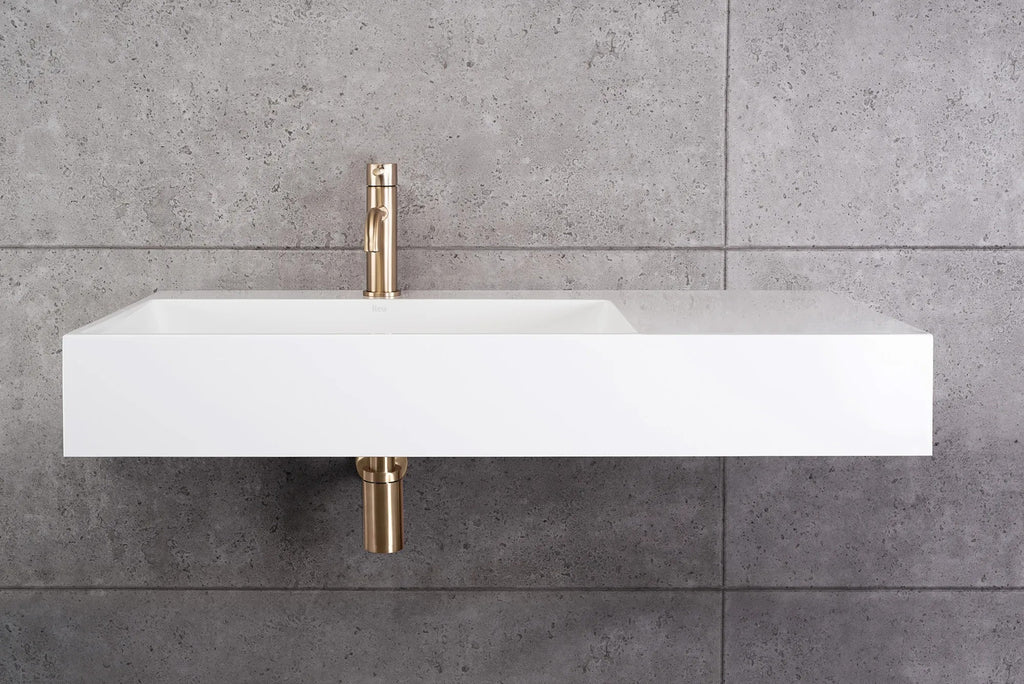 Umývadlo REA Archi 75 CM White na dosku - konglomerát  4