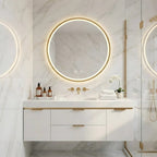 Zrkadlo LED 60cm MMJ BRUSH GOLD  4