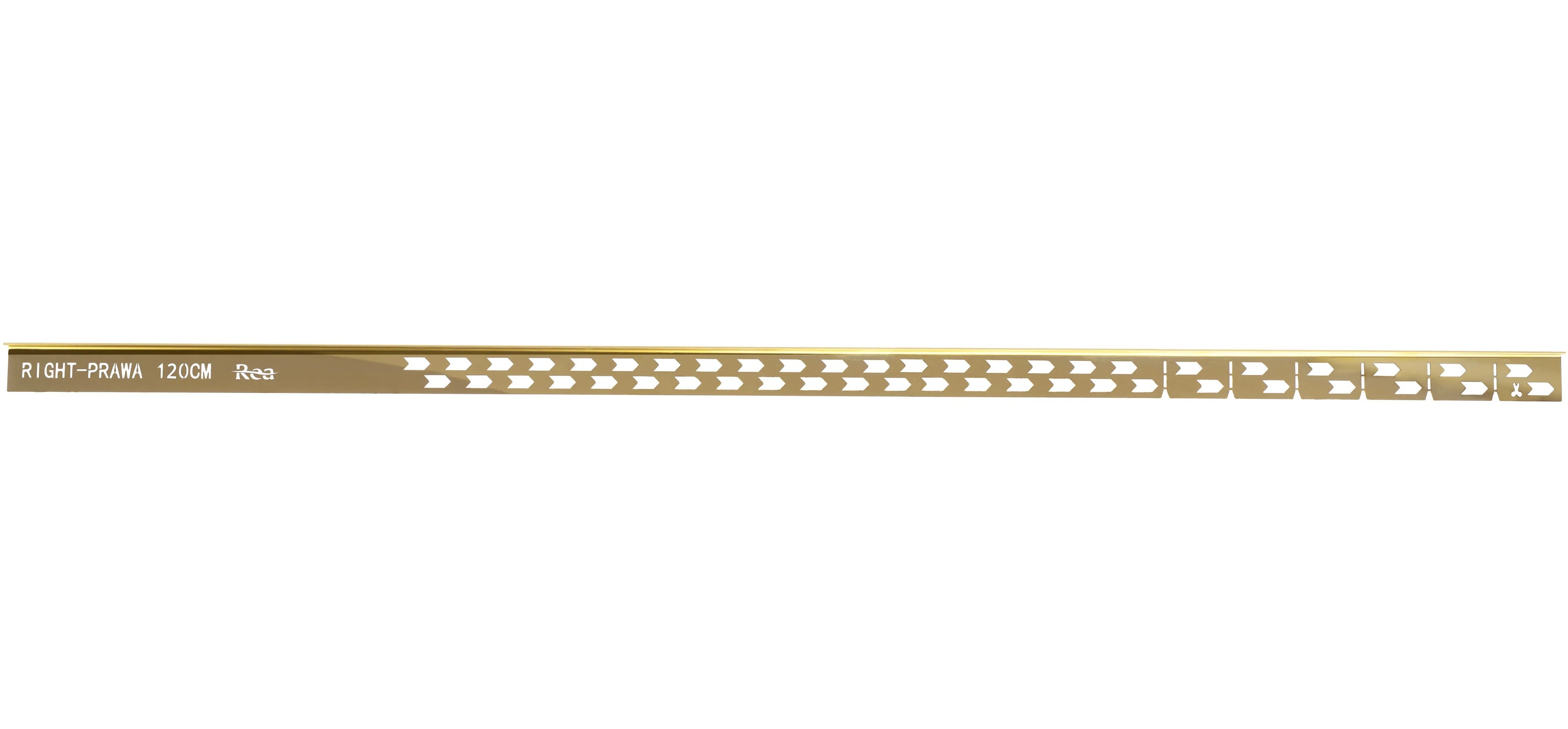 Spádová lišta sprchovej vaničky 120cm Zlatá ľavy 4
