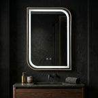 Zrkadlo LED ZONE 80X60  GOLD BRUSH  4