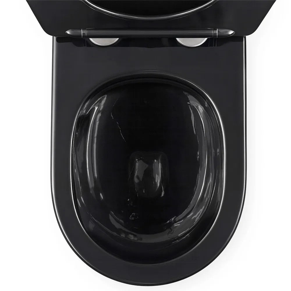 Závesná WC misa Rea Carlo Mini Tornado Black Brush Gold  4