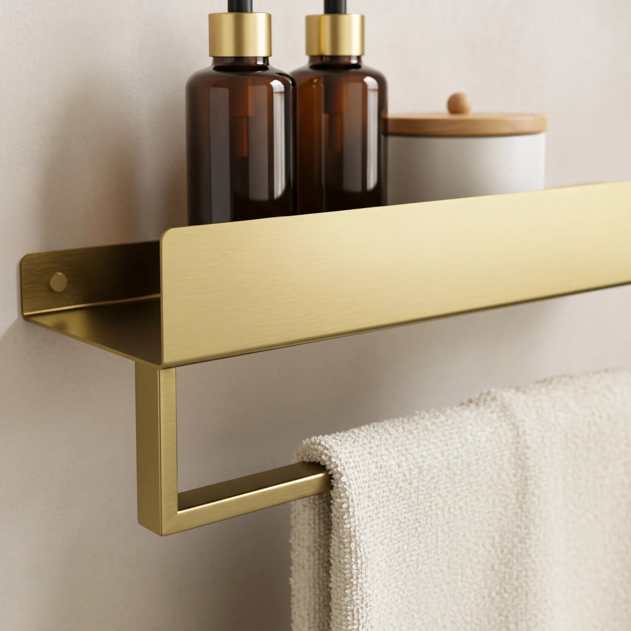 Kúpeľňová polica SF01 60cm gold brush  4