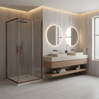 Sprchovací kút REA City 90x90 Brush Copper Bez sprchovej vaničky 4