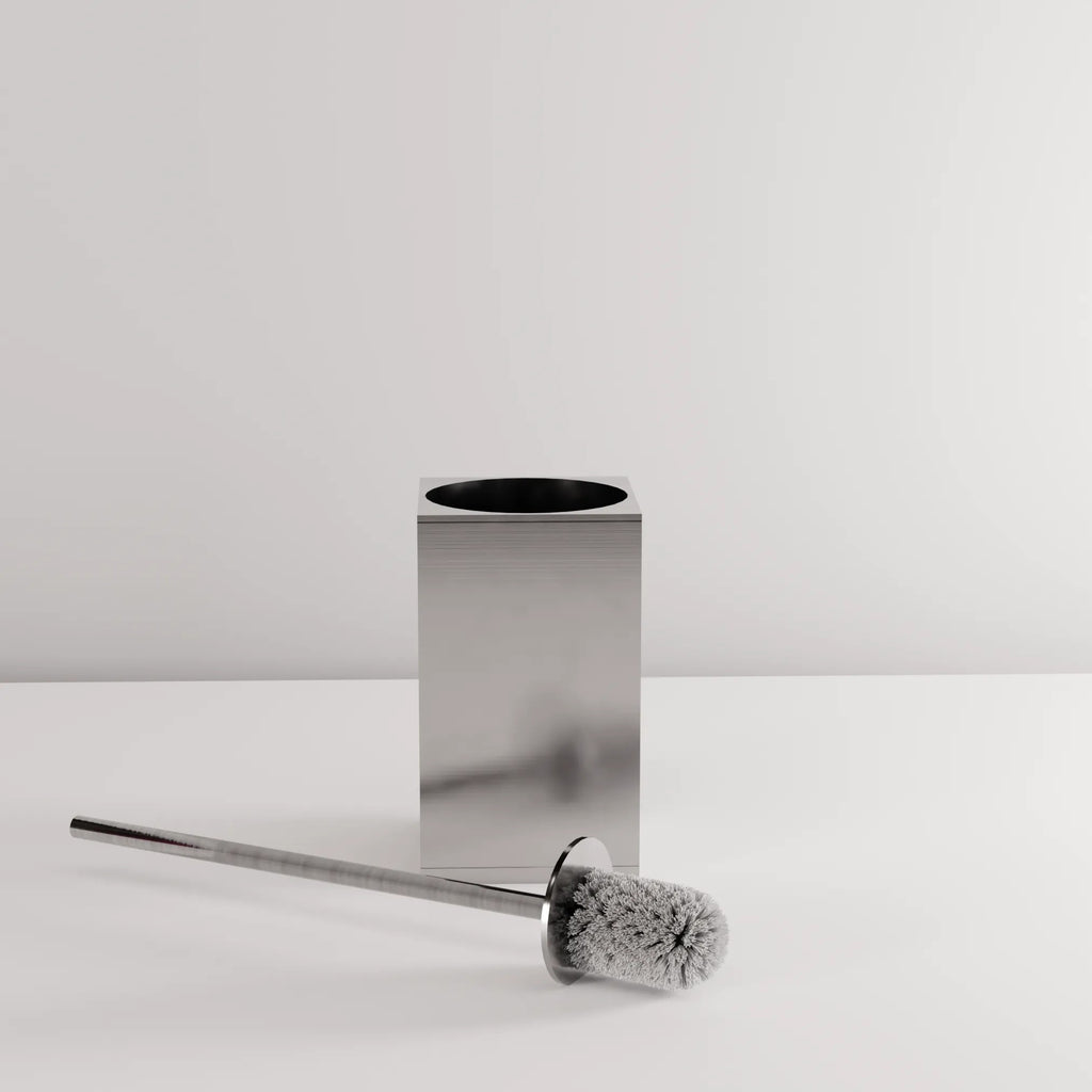 Kovový stojan na WC s kefou B110 BRUSH STEEL  4