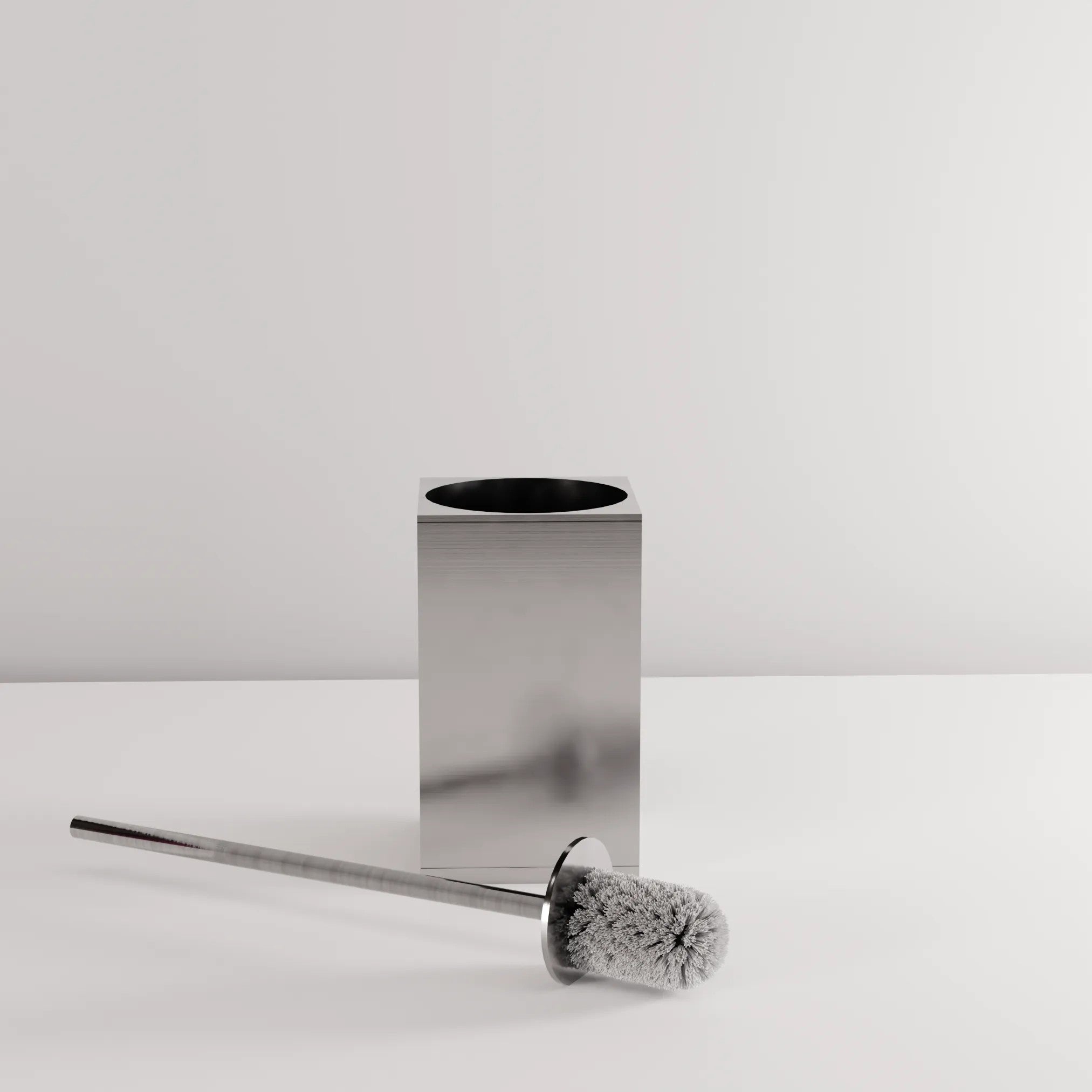 Kovový stojan na WC s kefou B110 BRUSH STEEL  4
