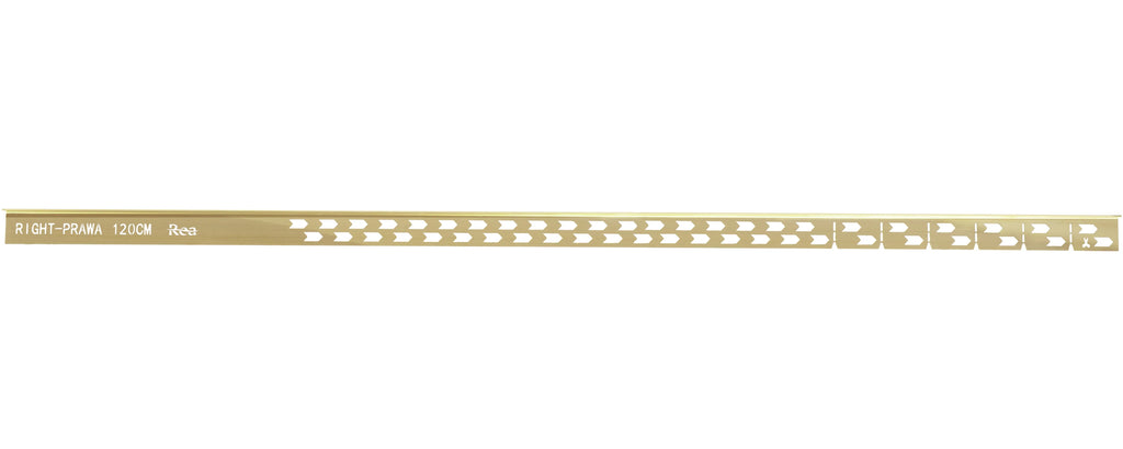 Sprchový odtokový pás 120 cm brúsená zlatá ľavy 4