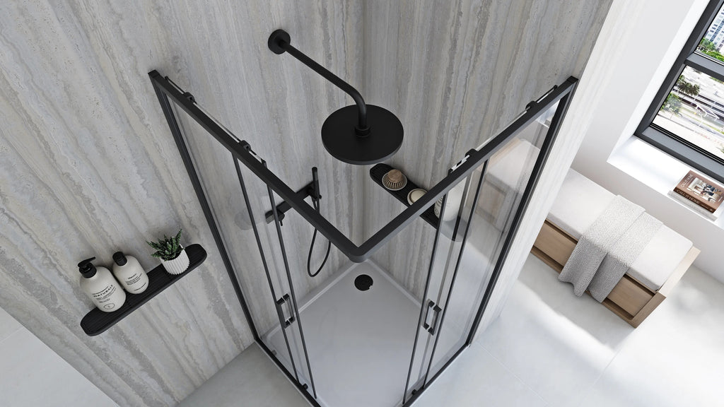 Sprchovací kút REA City 80x80 Black Bez sprchovej vaničky 4