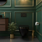 Závesné WC Rea Carlo Mini Tornado Black Gold Egde  4