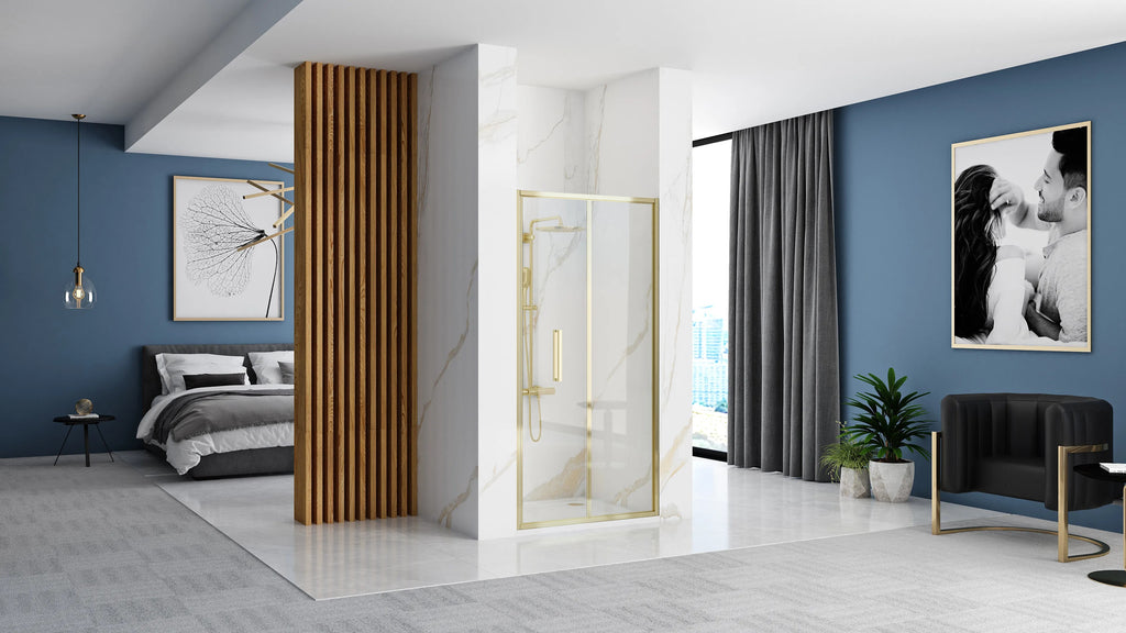 Sprchové dvere REA Rapid Fold 80 Gold  4