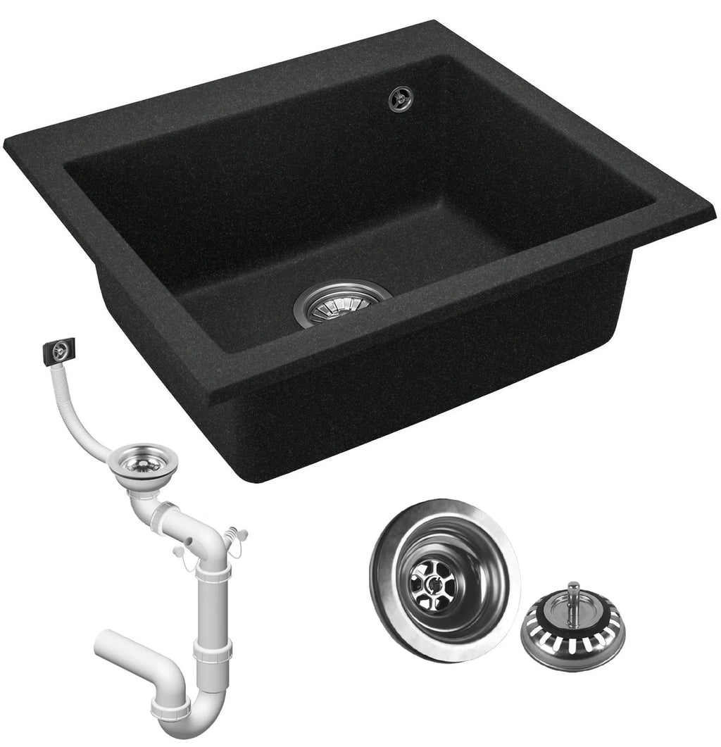 Kuchynský drez REA WEST XL black METALLIC  4