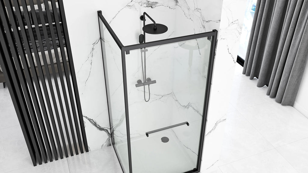 Sprchovací kút Rea Space In Black 80x100 S detským bazénom Savoy black 4