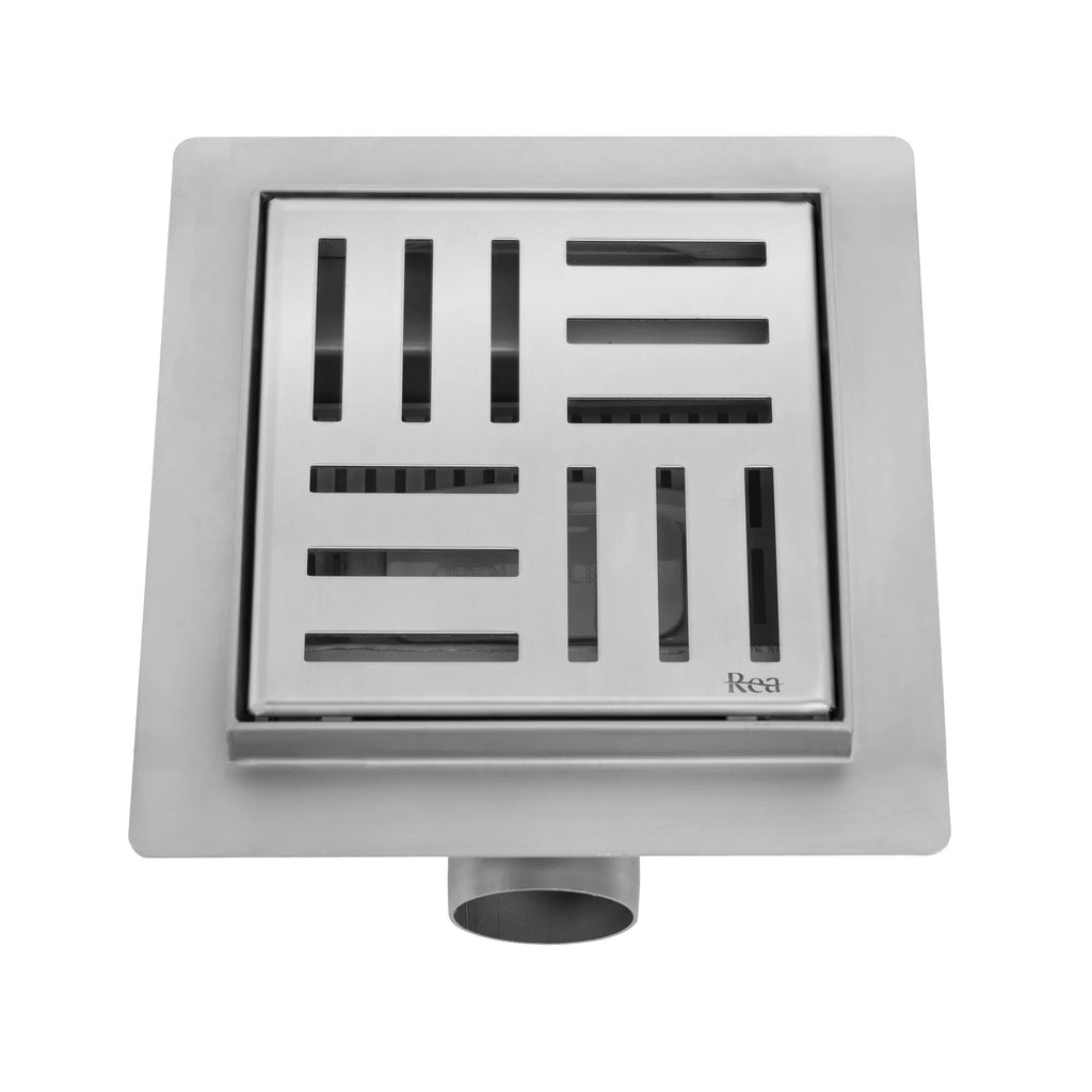 Odtokový žľab REA CROSS Nickel Brush 12x12  4