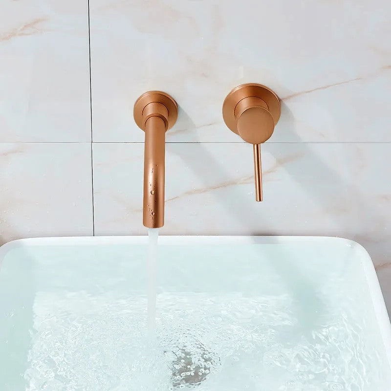 Podomietková umývadlová batéria REA LUNGO Long Copper Brush + BOX  4