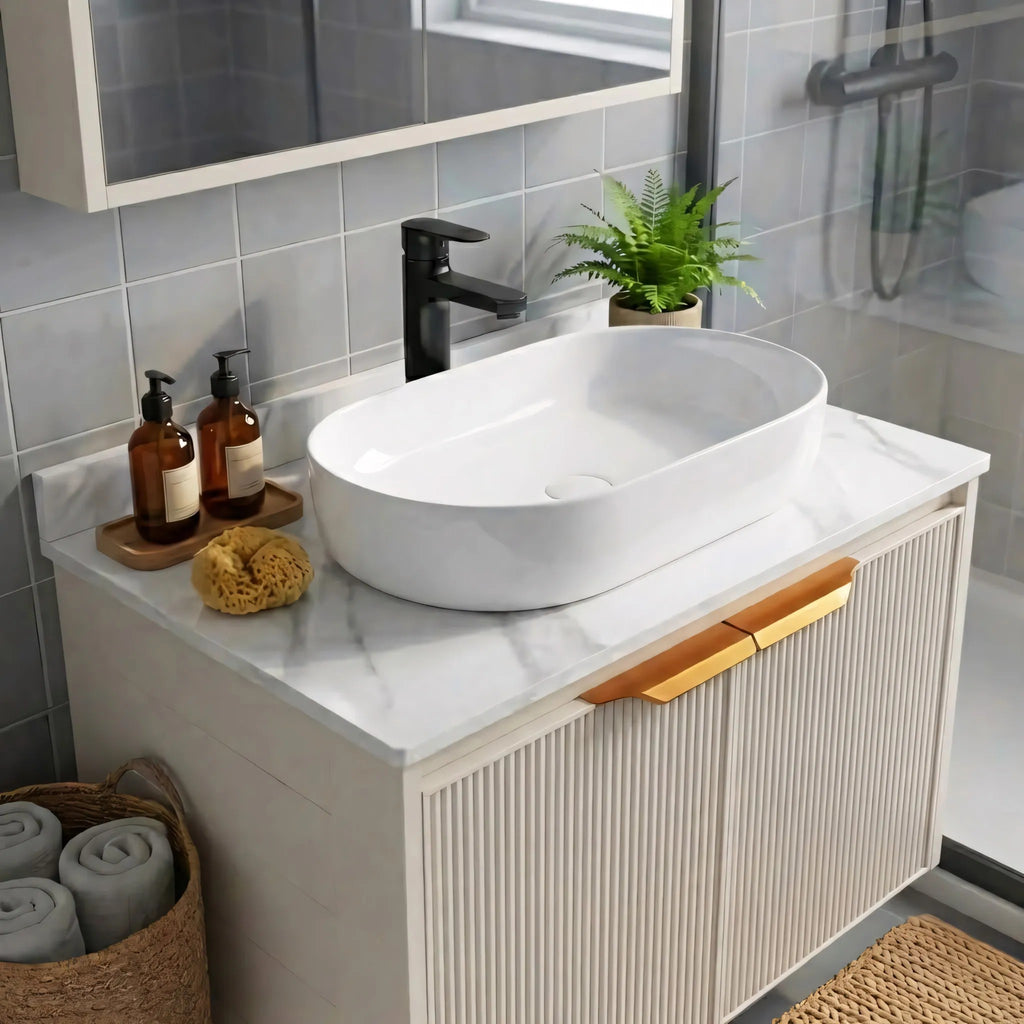 Kúpeľňový nábytkový set s doskou Marti 60cm Beige  4