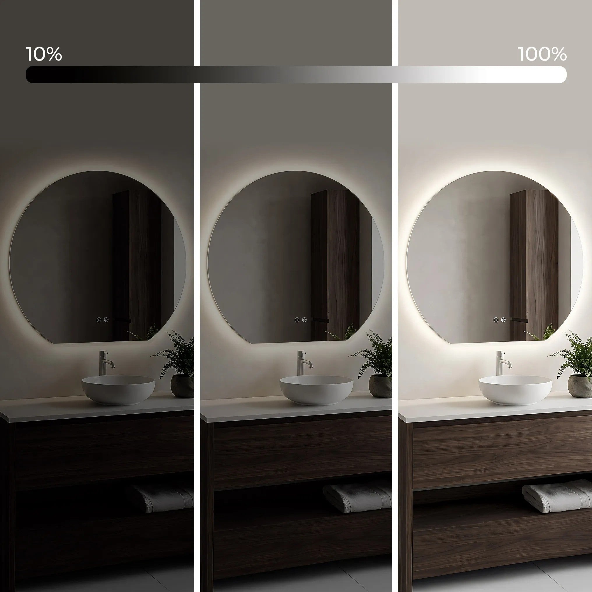 Zrkadlo LED 70cm Fabio  4