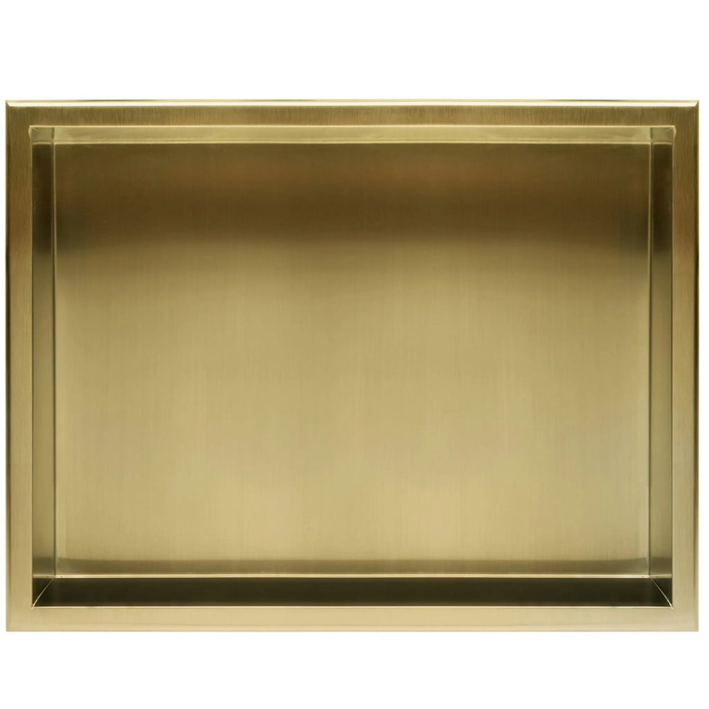 bathroom shelf 30x45 gold brush  4
