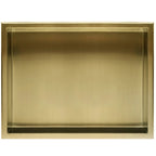 bathroom shelf 30x45 gold brush  4
