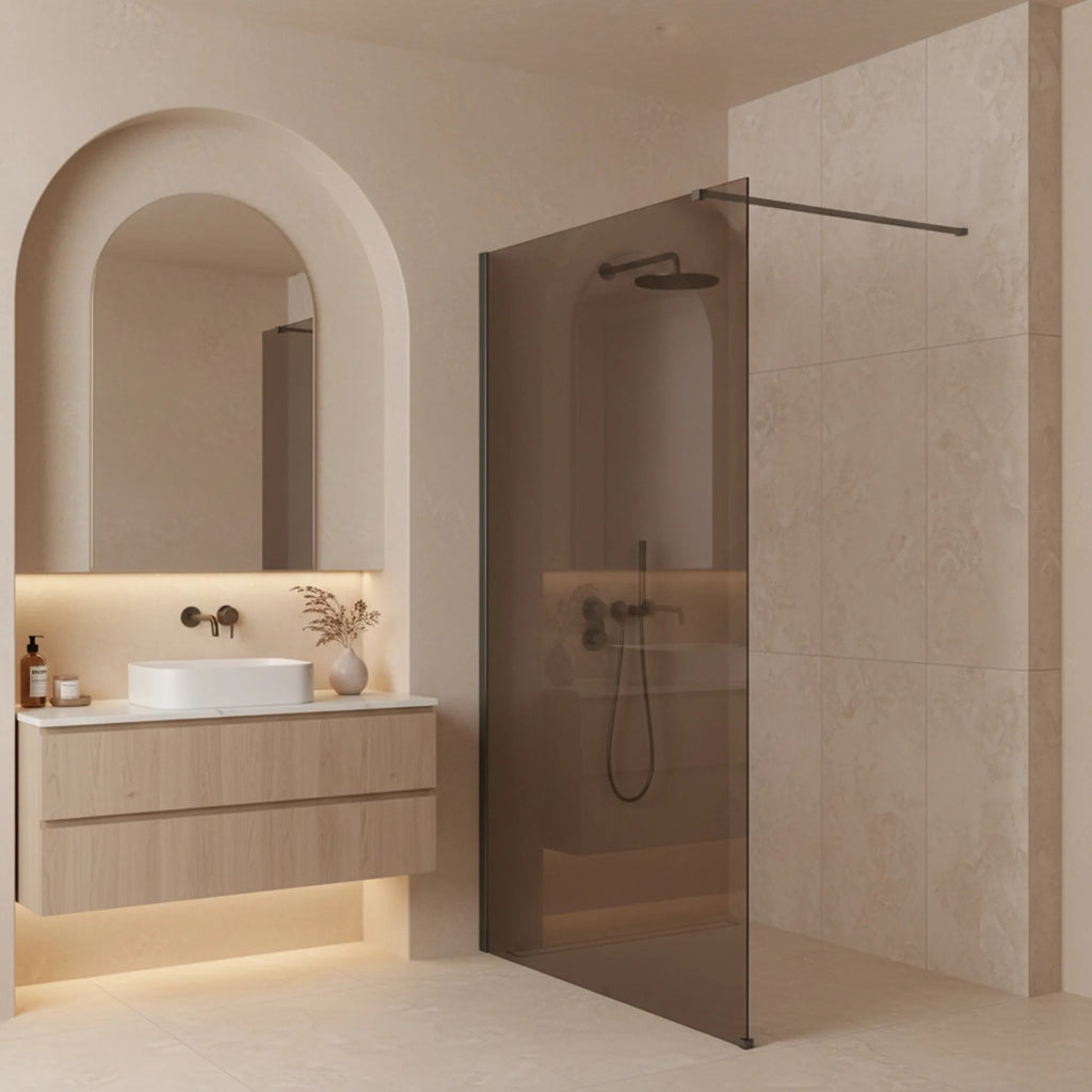 Sprchová zástena Rea Flexi Brown/ Titan 110  4