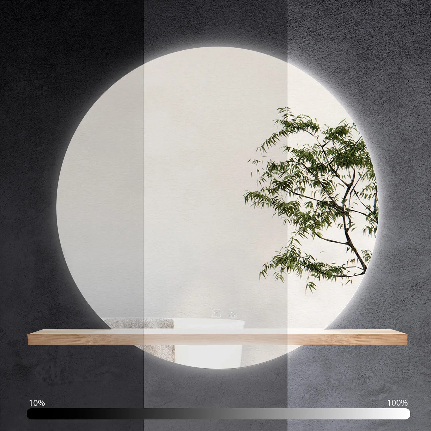 Zrkadlo LED 60cm 102  4