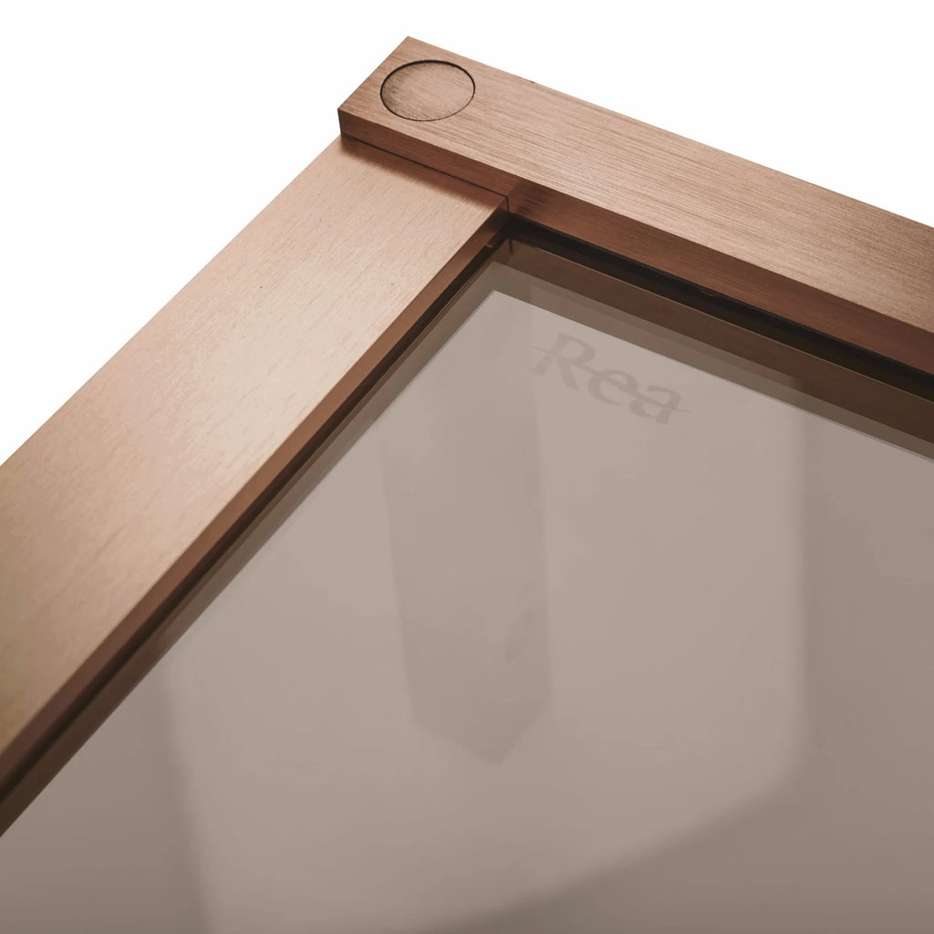 Sprchová kabína REA Hugo Double 90x90 Copper Brush  4