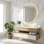 Zrkadlo LED 100cm MMJ BRUSH GOLD  4
