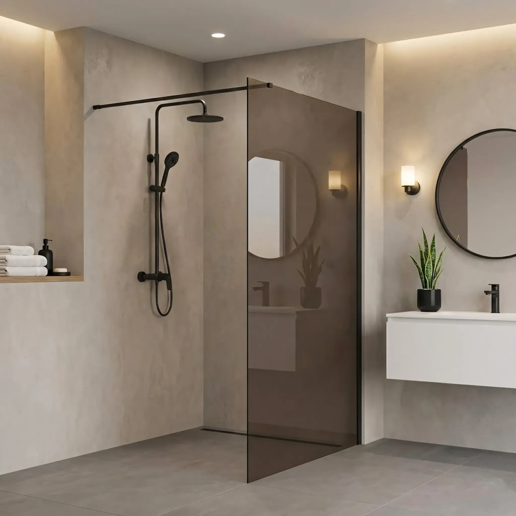 Sprchová zástena Rea Flexi Brown/ Black 120  4