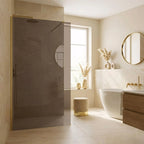 Sprchová zástena Rea Flexi Brown/ Brush Gold 90  4