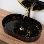Umývadlo na dosku REA Nadia Black Marble Shiny  4