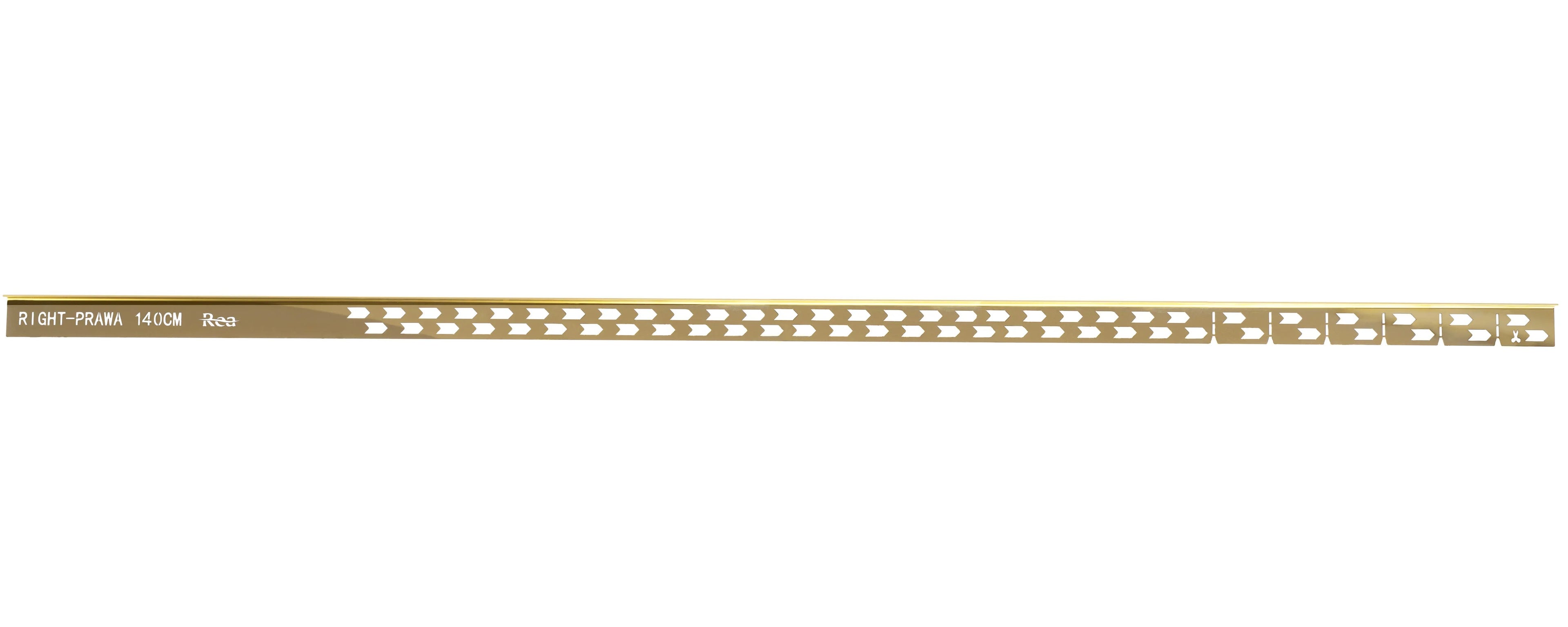 Spádová lišta sprchovej vaničky 140cm Zlatá ľavy 4
