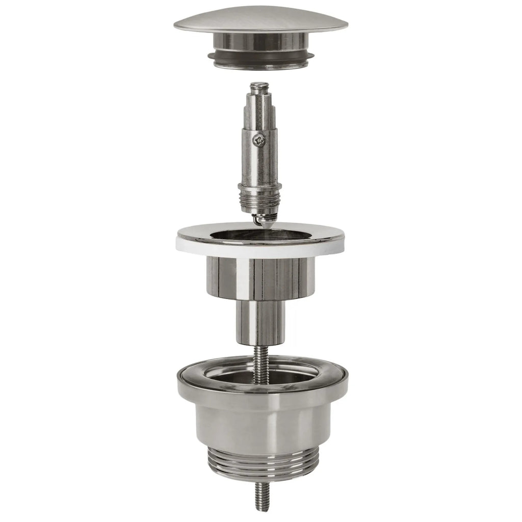 Univerzálny umývadlový výpust REA Click-clack - brúsený nikel INOX  4