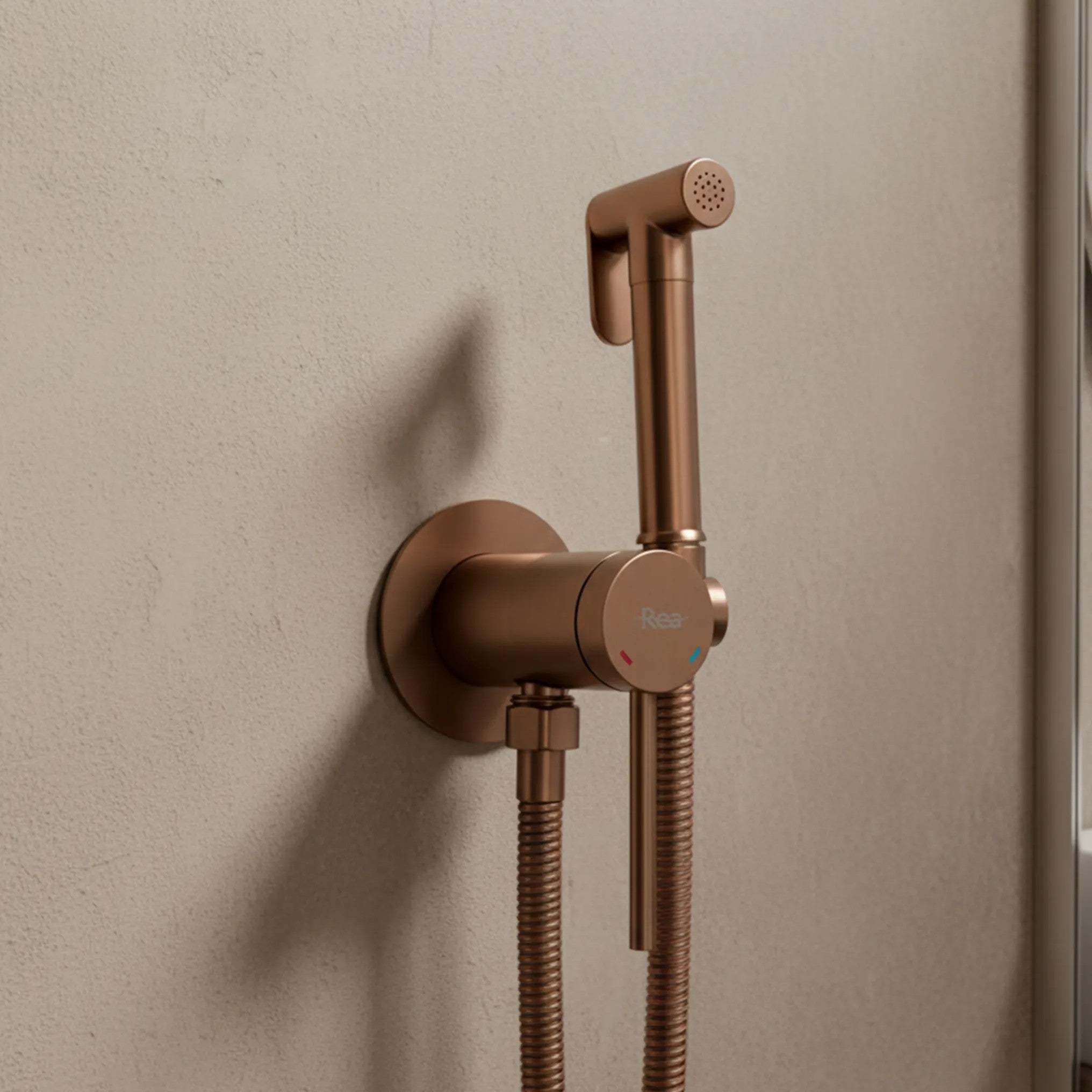 Podomietková bidetová batéria Foss Clif Brush Copper  4