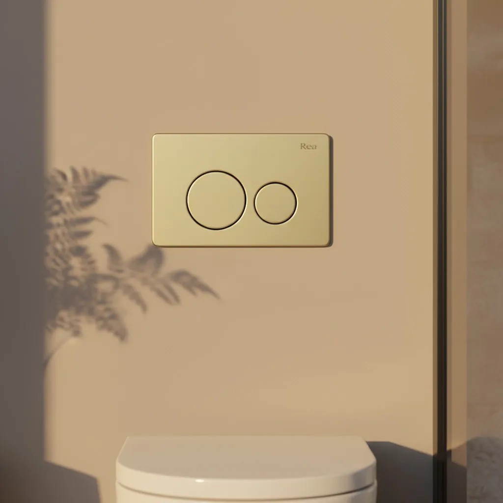 Ovládacie tlačidlo k podomietkovým systémom WC I K011A-Q Gold Brush  4