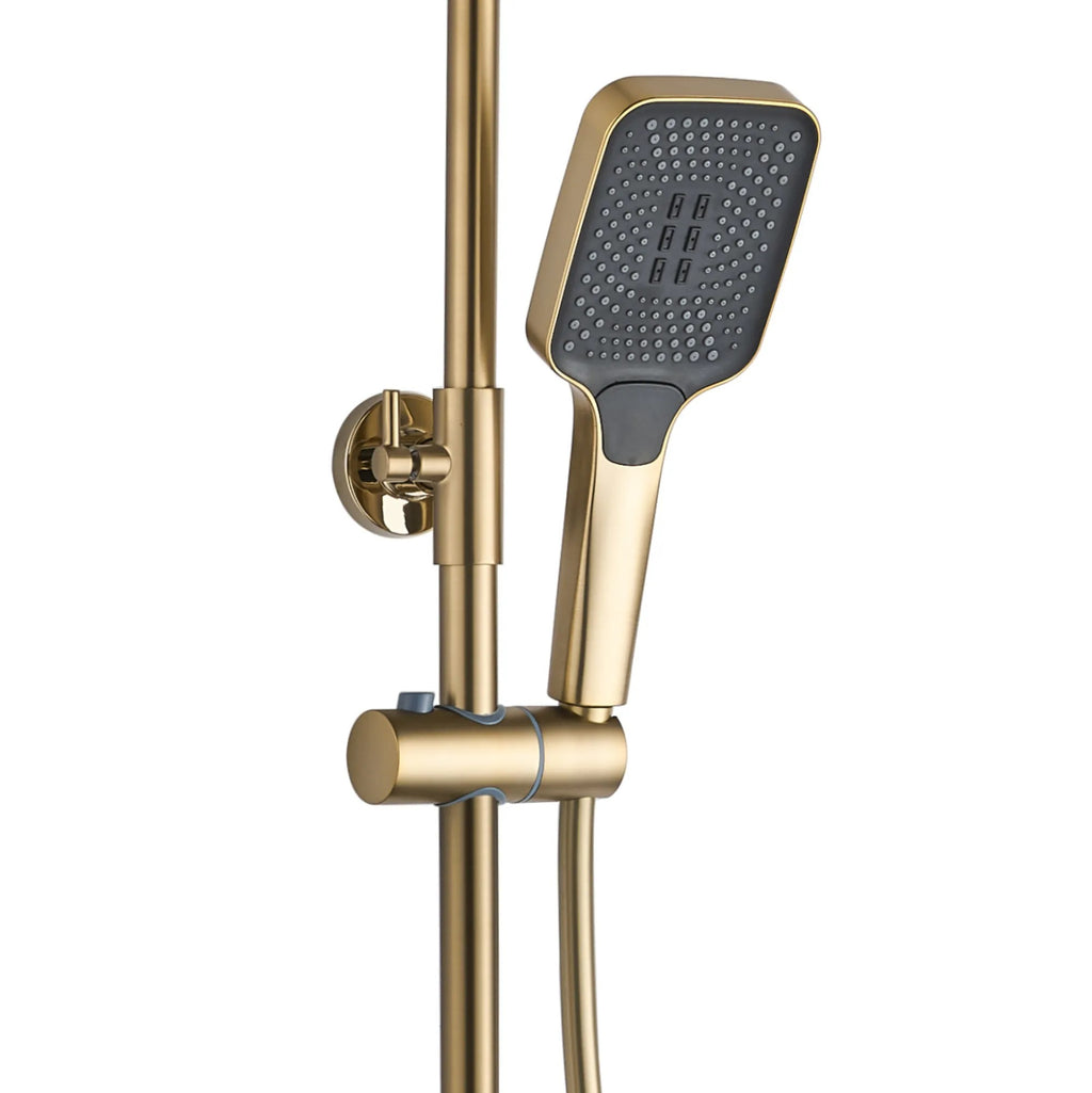 Sprchový set REA HELIX Brush Gold  4