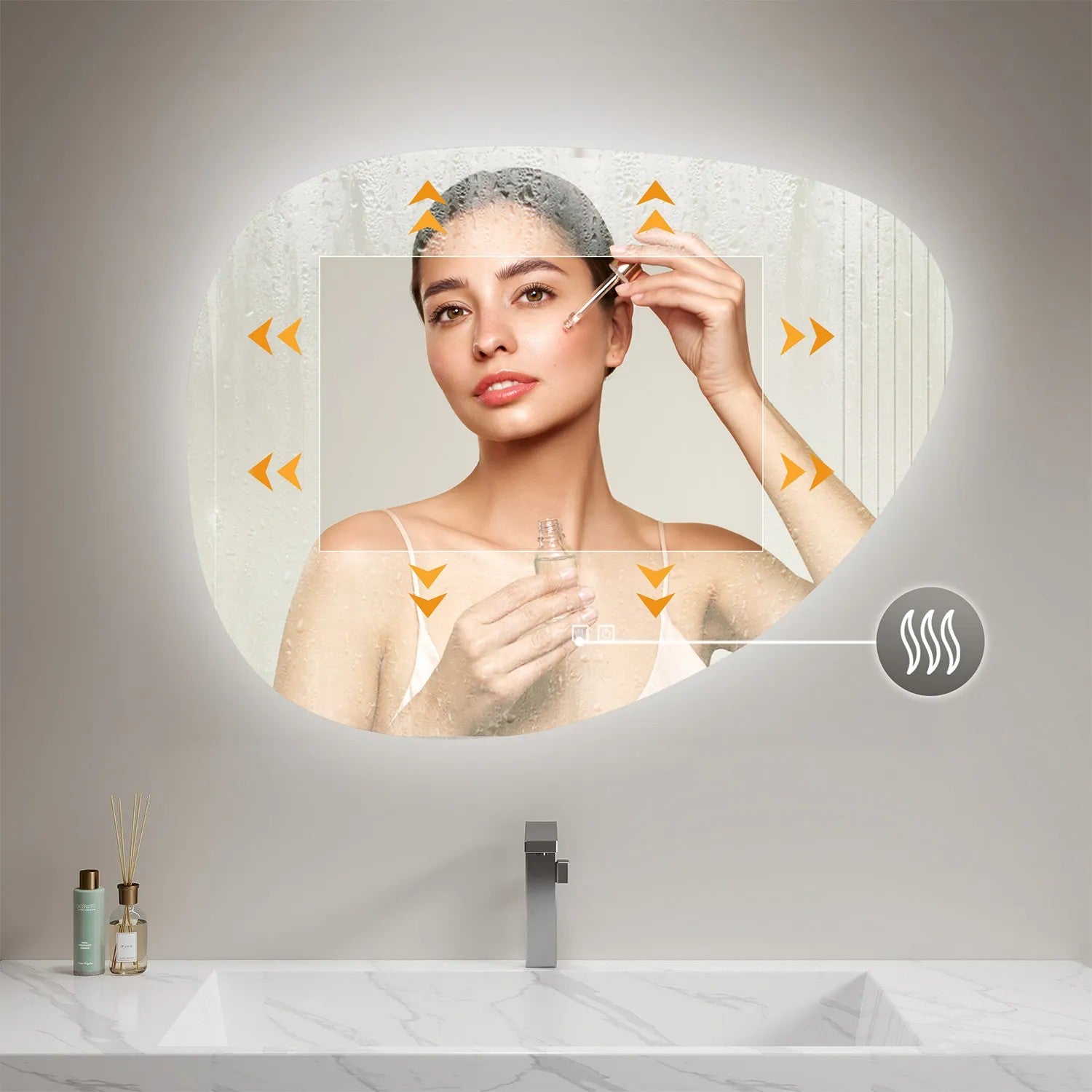 Zrkadlo LED 84x63cm H142  4