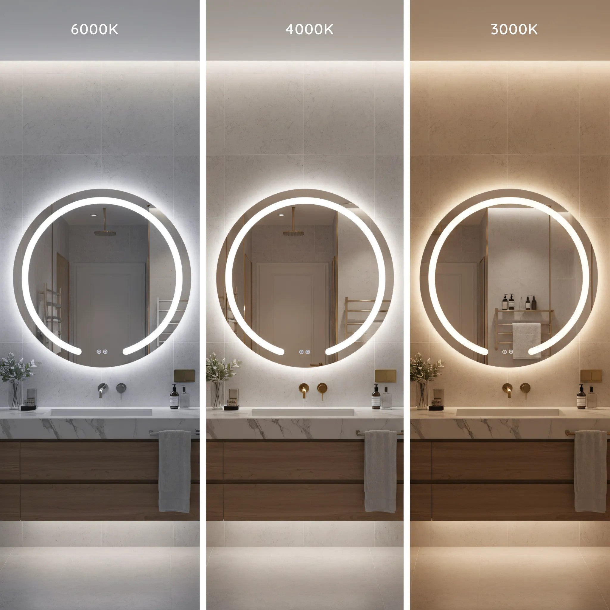 Zrkadlo LED 100cm Modern  4