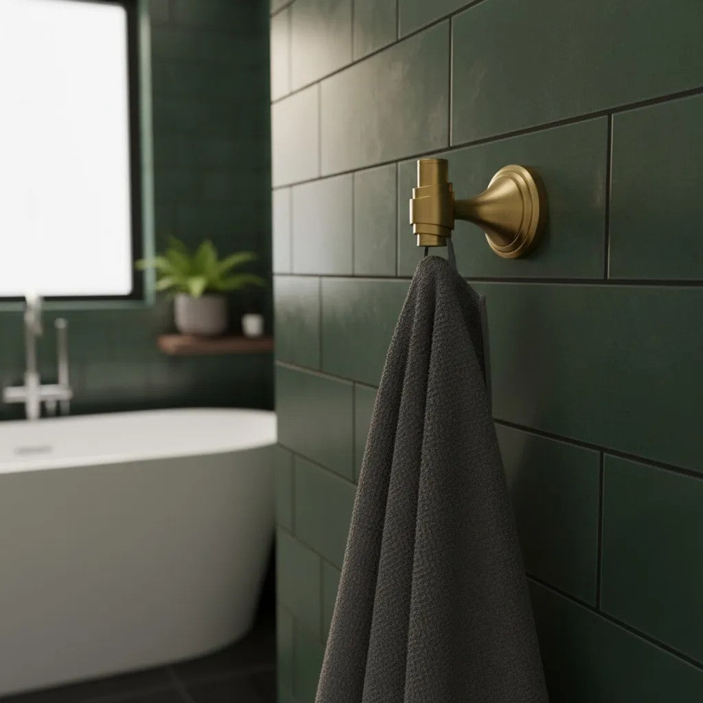 Kúpeľňový vešiak 16101 Aristo Brushed Gold  4