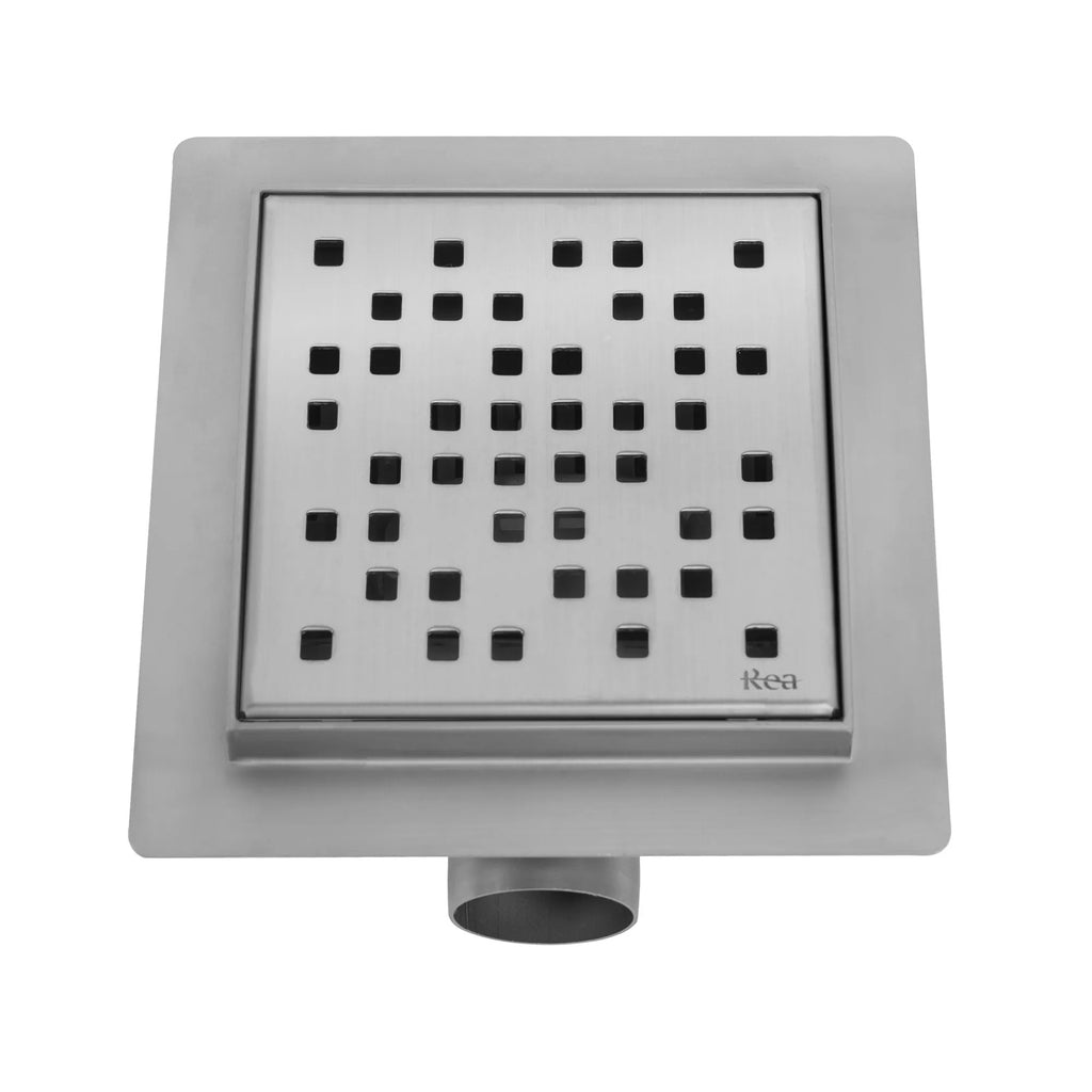 Odtokový žľab REA DOTS Nickel Brush 12x12  4