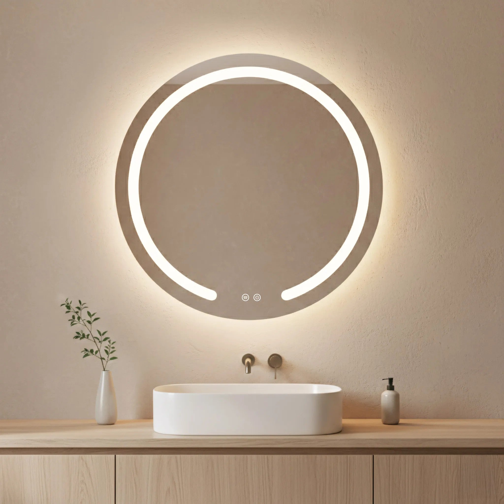 Zrkadlo LED 80cm Modern  4