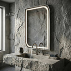 Zrkadlo LED ZONE 70x50  BRUSH NICKEL  4