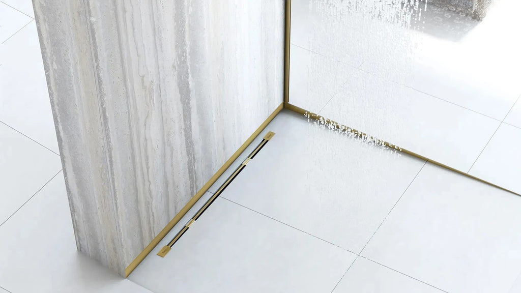 Predná lišta sprchovej vaničky 120 cm zlatá  4