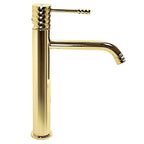 Umývadlový faucet Rea Lungo Diamond Gold vysoký  4
