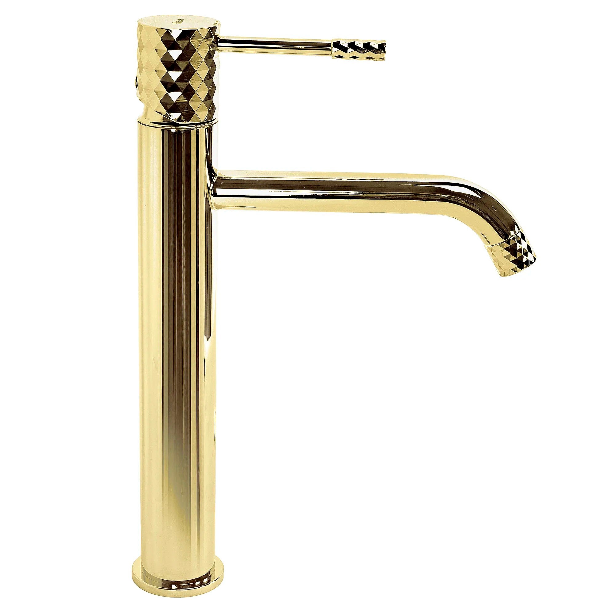 Umývadlový faucet Rea Lungo Diamond Gold vysoký  4