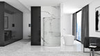 Sprchová kabína REA Look Chrome 80x100 + Sprchová vanička Look White právy 4
