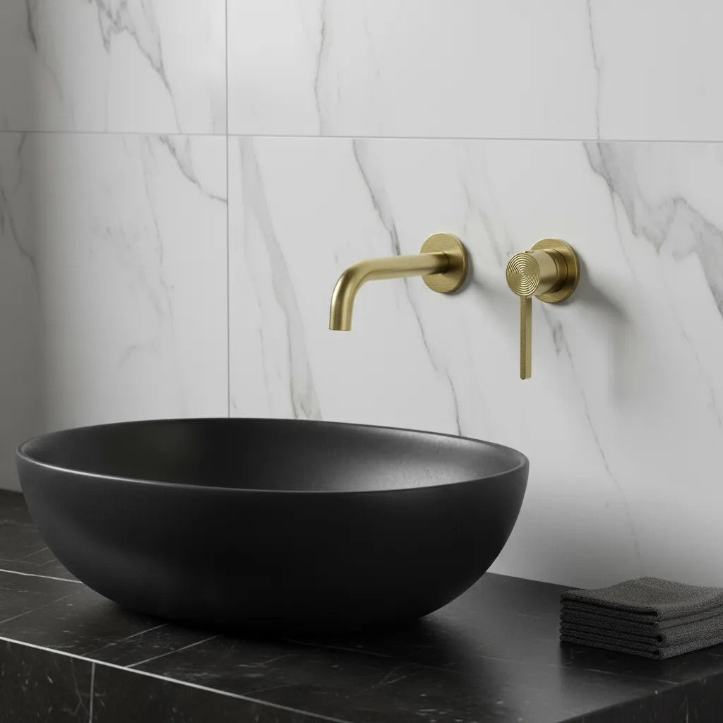 Podomietková vaňová batéria Rea Foster Brush Gold  4