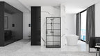 Sprchovací kút REA CONCEPT 80x100 - čierny Bez sprchovej vaničky 4