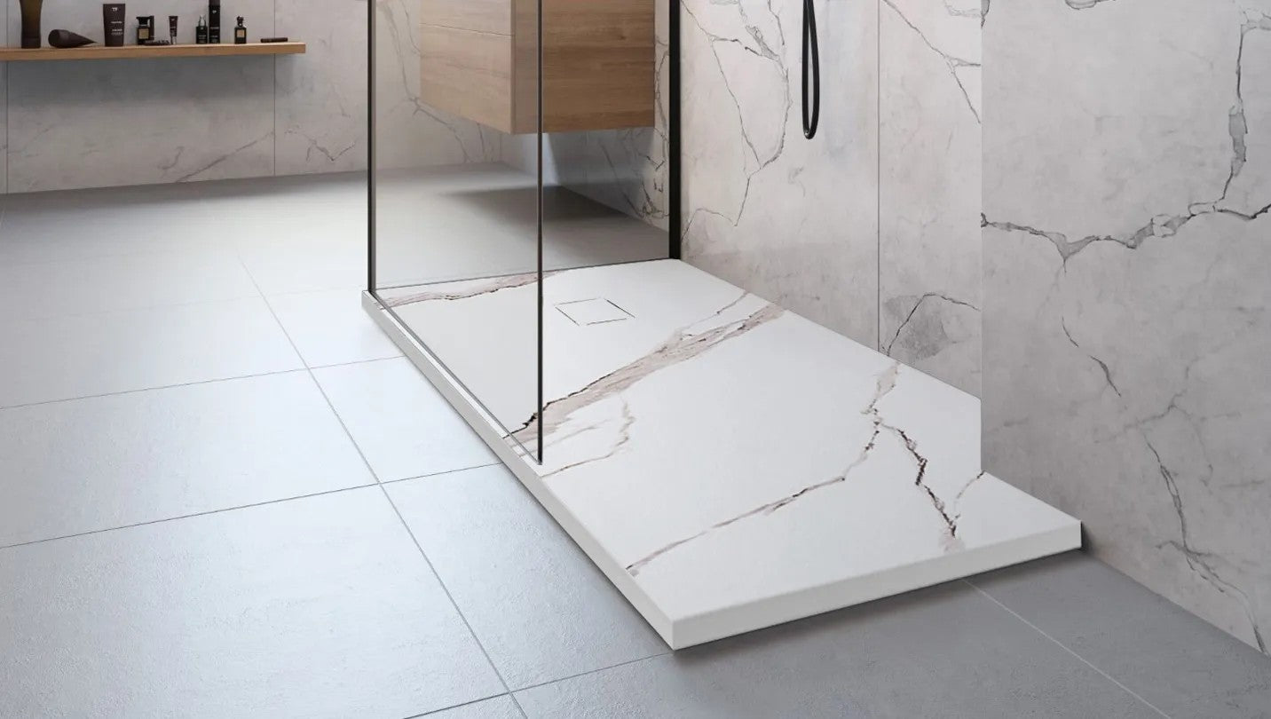 Sprchová vanička Bazalt CARRARA WHITE 80x100  4