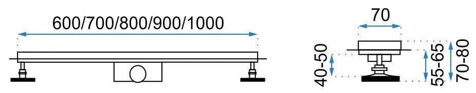 Odtokový žľab Rea Greek 100  4